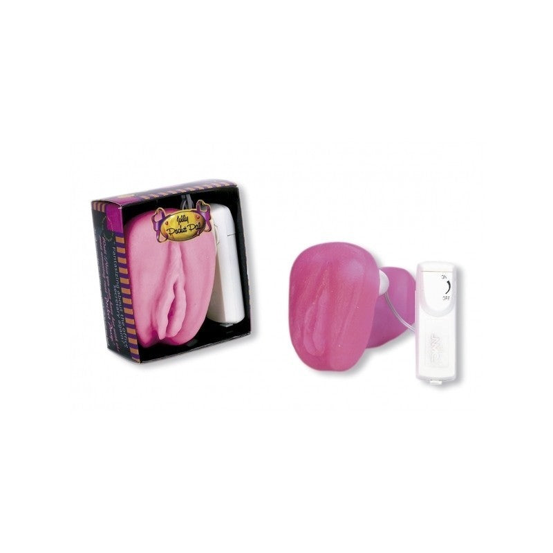 Trendy Deals - TD15047 - Vagina Jelly Pink Vibrating Masturbator Pal