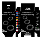 Power Escorts - BR186 - Ribbed Cockring - 3 Pack Cockring Set