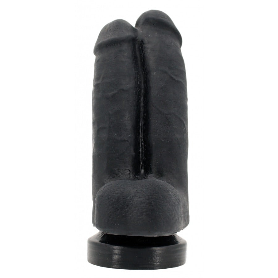 XXLTOYS - Gemelos - Double Dildo - insertable length 16 X 8 cm - Black - Made in Europe