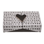 Kinky Pleasure - B104 - Jewelry Box With Black Heart Motif - 12x8cm
