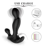 Power Escorts - BR278 - Prostate Twister Rechargeable Prostate Stimulator - Black