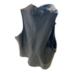 Shirt Leatherlook Sleeveless With Zipper And Lace-up