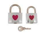 Kinky Pleasure - B057 - Love lock with red heart 2pcs on displaycard