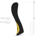 DORR - Silker - G-Spot Vibrator – Black & Gold, Rechargeable, 20 cm