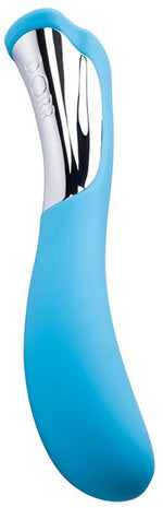 DORR - Silker - G-Spot Vibrator – Blue Silver, Rechargeable, 20 cm