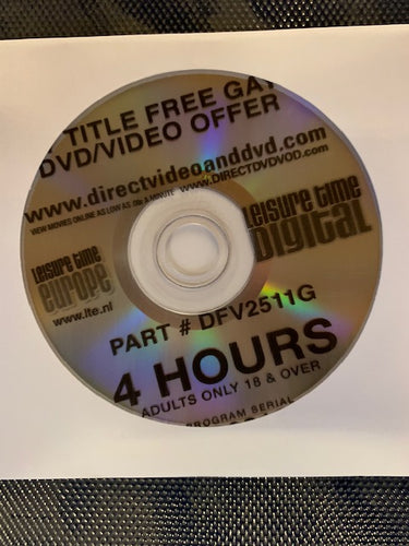 Dvd Gay 4 Hrs USA Spindle - Packed in Paper Bag