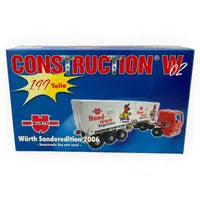 Timmy Toys proudly presents the 149-piece Construction Box Truck with Trailer - an educational marvel!