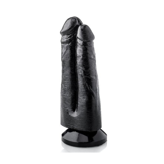 XXLTOYS - Don - Double Dildo - Insertable length 17 X 7 cm - Black - Made in Europe