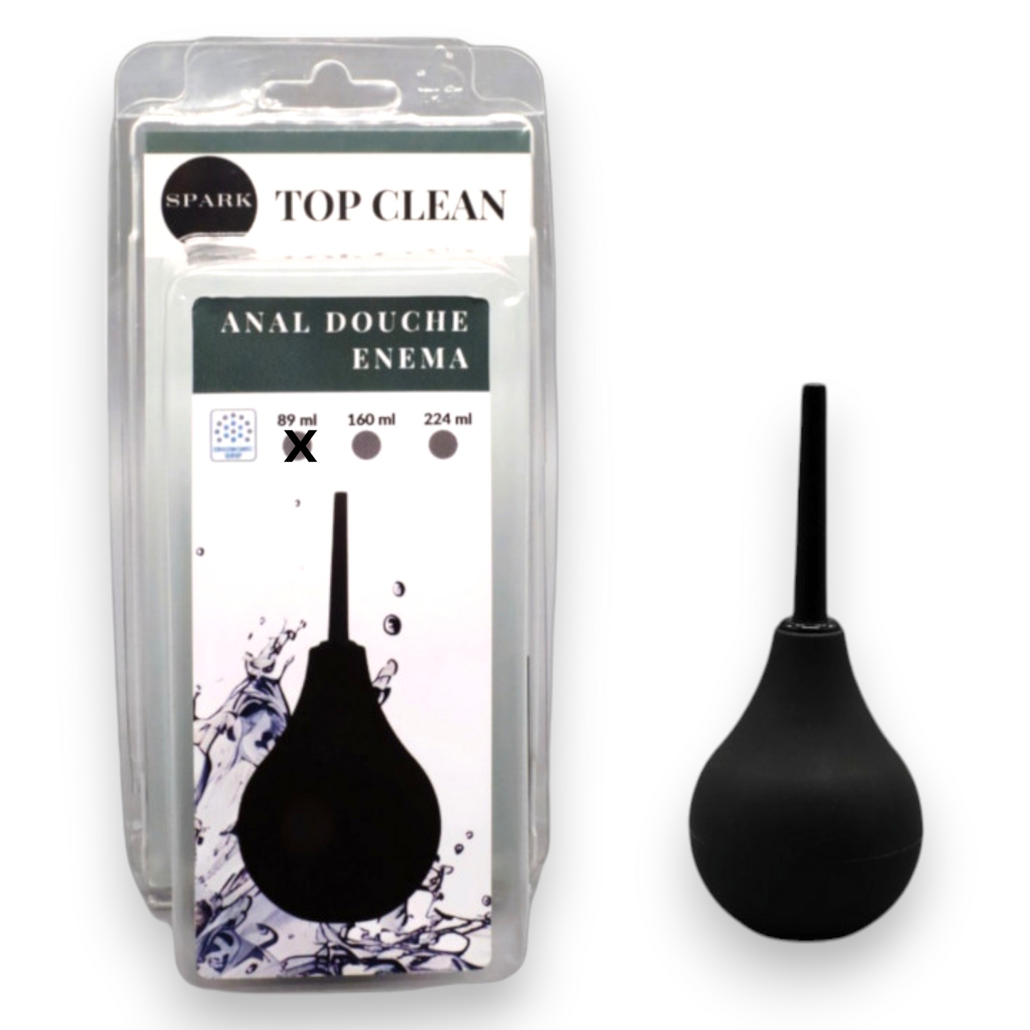 Trendy Deals - TD27254 - Anal Douche - Capacity 160/89 ML - Black