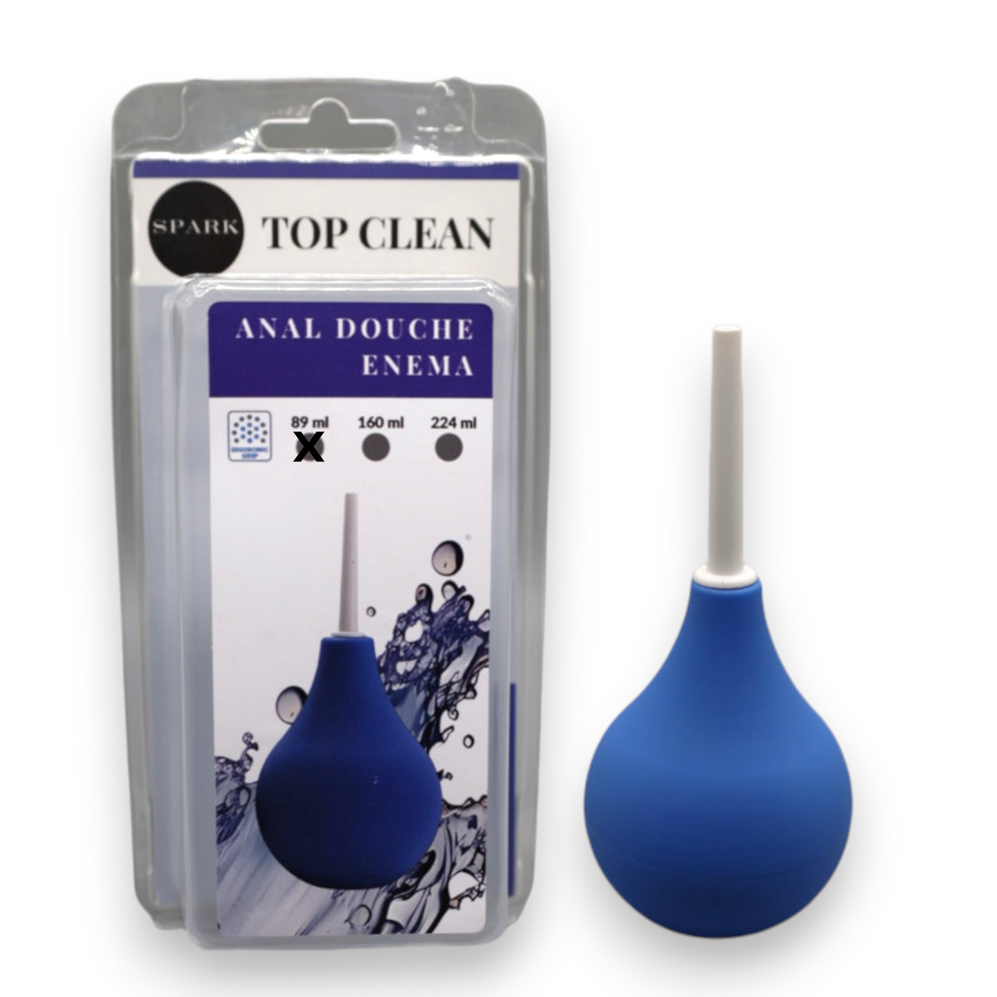 Trendy Deals - TD27256 - Anal Douche - Capacity 160/89 ML - Blue