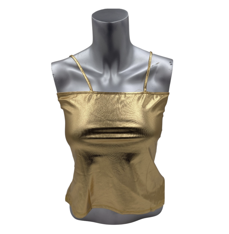 Kinky Glossy Gold Top