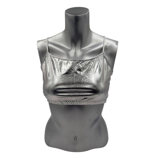 Combi Deal - Kinky Glossy Silver  Slim Top With Matching Boxer