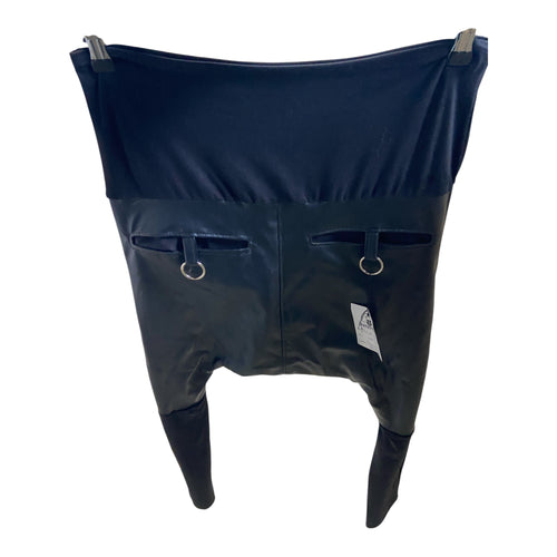 Party wear - Black Trousers Part Wetlook with pocket  Size M