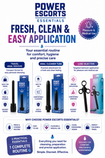 Power Escorts - Saving 3 Pack - Anal Cleansing 3 model - Lube Application Set