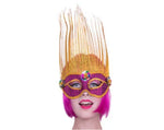 Trendy Deals Online - 21752 - Venetian Mask Huge Size  36 Cm Height X 20 Cm - Purple/ Gold