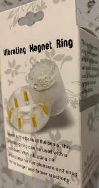 Vibrating cockring - Clear - Strong and Flexible - No Colour box - 13201 - battery LR44 included