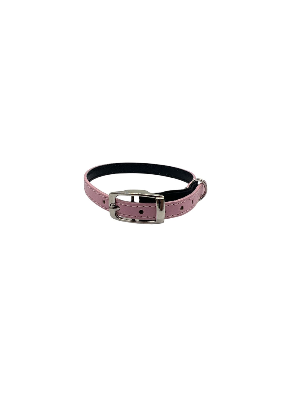 Cat Collar / Small Dog Collar - Pink/Black - Dia 8 CM - Length 30 CM - Width 0,7 CM