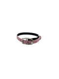 Cat Collar / Small Dog Collar - Pink/Black - Dia 8 CM - Length 30 CM - Width 0,7 CM