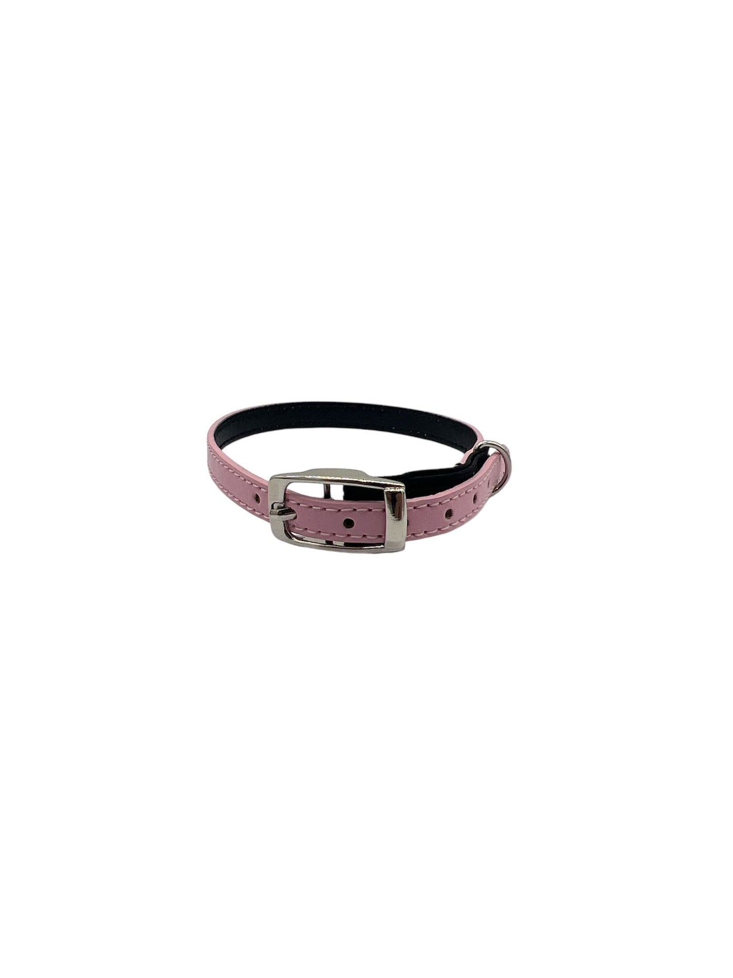 Cat Collar / Small Dog Collar - Pink/Black - Dia 8 CM - Length 30 CM - Width 0,7 CM