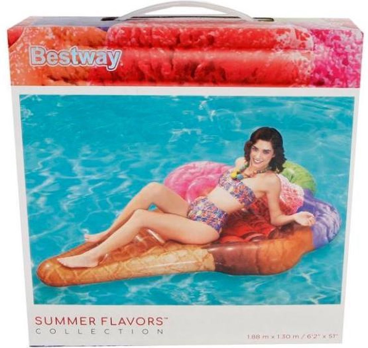 Timmy Toys - ED006 - Bestway Ice cream Air Lounger - 178x125x16cm - 1 Piece