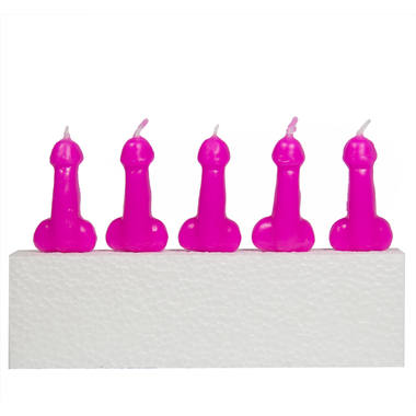 Kinky Pleasure - FT001 - Penis Candle - 5 Pieces - Pink