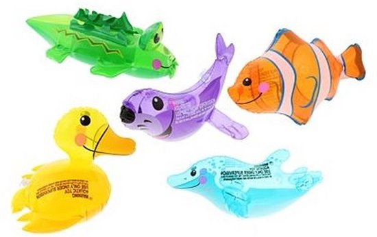 Timmy Toys - MP012 - Best Way Bath Toys - Blow Up Animals - 8 Models - 1 Piece