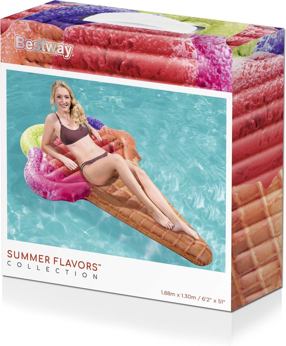 Timmy Toys - ED006 - Bestway Ice cream Air Lounger - 178x125x16cm - 1 Piece