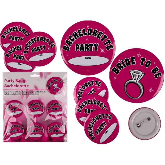 Kinky Pleasure - OB004 - Bachelorette Badges Buttons Set 7 Pieces
