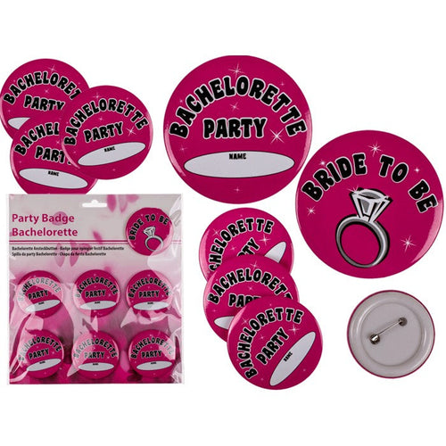 Kinky Pleasure - OB004 - Bachelorette Badges Buttons Set 7 Pieces