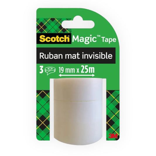 Timmy Toys - Scotch® Magic™ - Tape - 19 mm x 25 m - 3 Rolls - 1 Piece