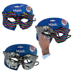 Kinky Pleasure - FT073 - Eye Mask - 2 In 1 - Rainbow & Zilver - 1 Piece