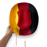 Timmy Toys - B017 - German Flag Style Cowboy Hat - 1 Piece