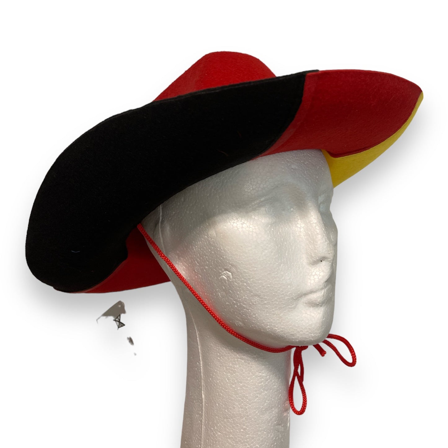 Timmy Toys - B017 - German Flag Style Cowboy Hat - 1 Piece