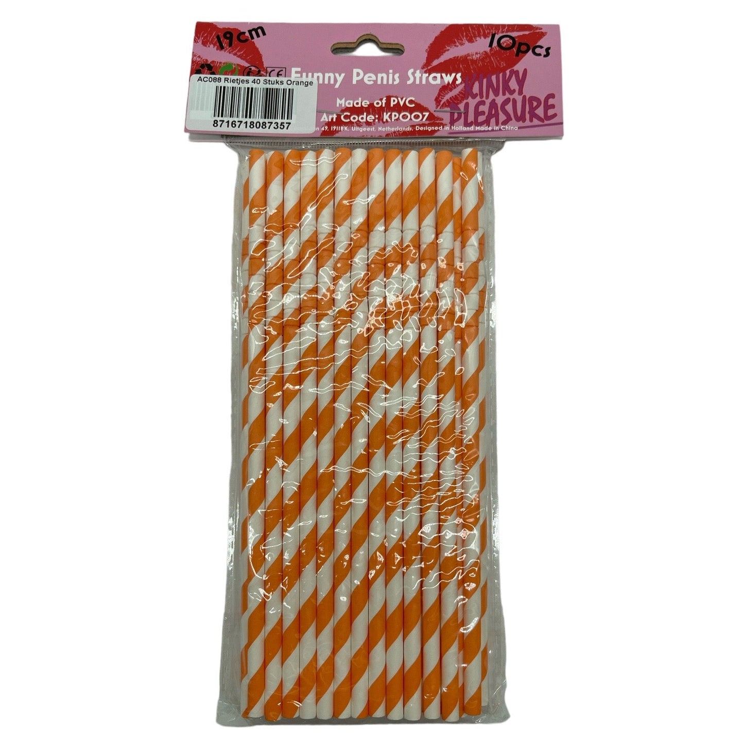 Timmy Toys - AC088 - Paper Straws - 20,5 cm - 40 Pieces - 6 Colours - 1 Piece