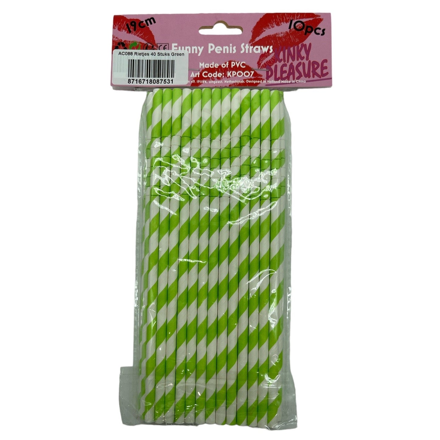 Timmy Toys - AC088 - Paper Straws - 20,5 cm - 40 Pieces - 6 Colours - 1 Piece