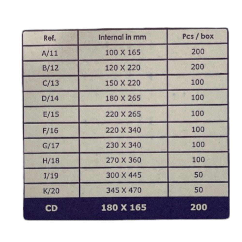 Timmy Toys - VD005 - A11 Air Cushion Envelopes - 100x165mm - 200 Pieces