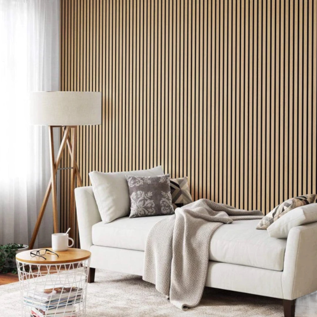 RIGI International - Light Oak Acoustic Wall Panel - 270 x 60 x 21 cm - 1 Piece