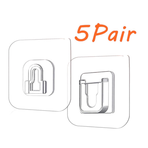Timmy Toys - AX051 - Double-Sided Wall Hooks 5 Pairs - 1 Piece