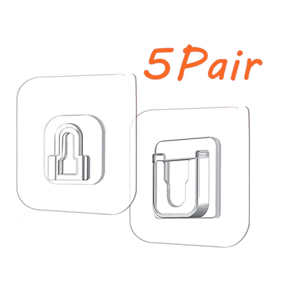 Timmy Toys - AX051 - Double-Sided Wall Hooks 5 Pairs - 1 Piece