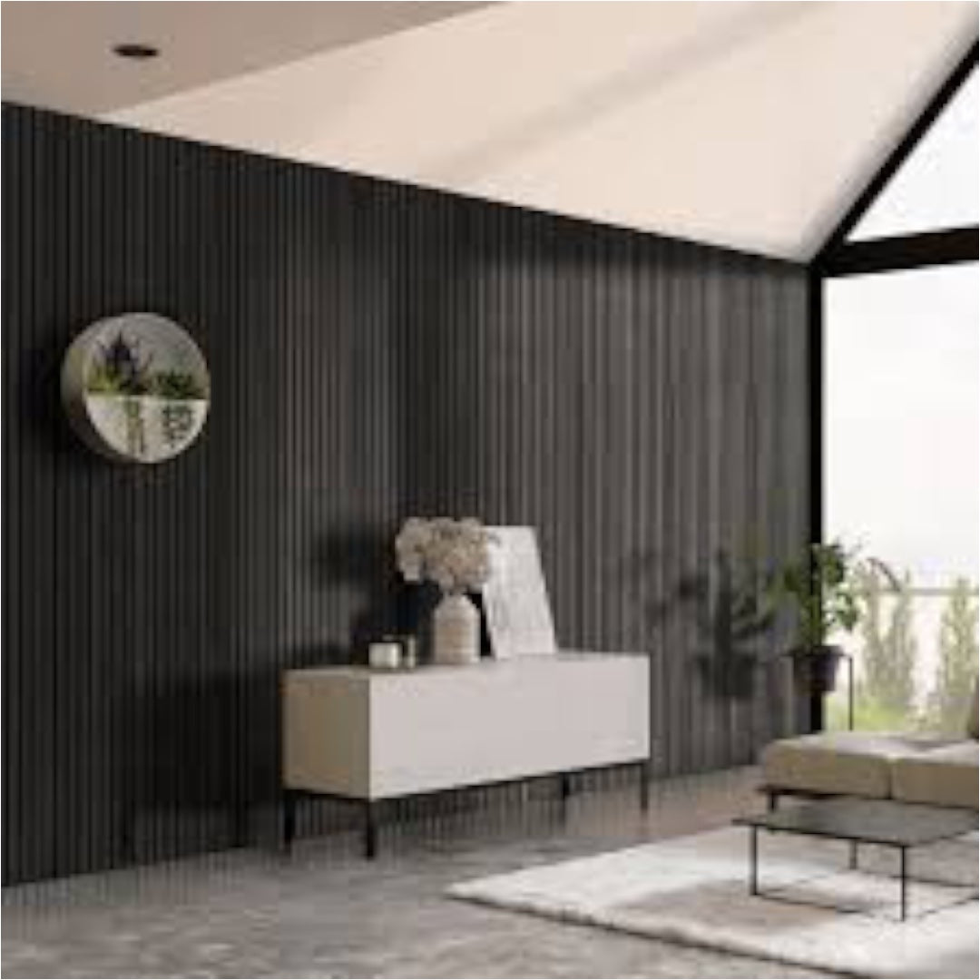 Rigi International - Black Ash Acoustic Wall Panel - 270 x 60 x 21 cm - 1 Piece