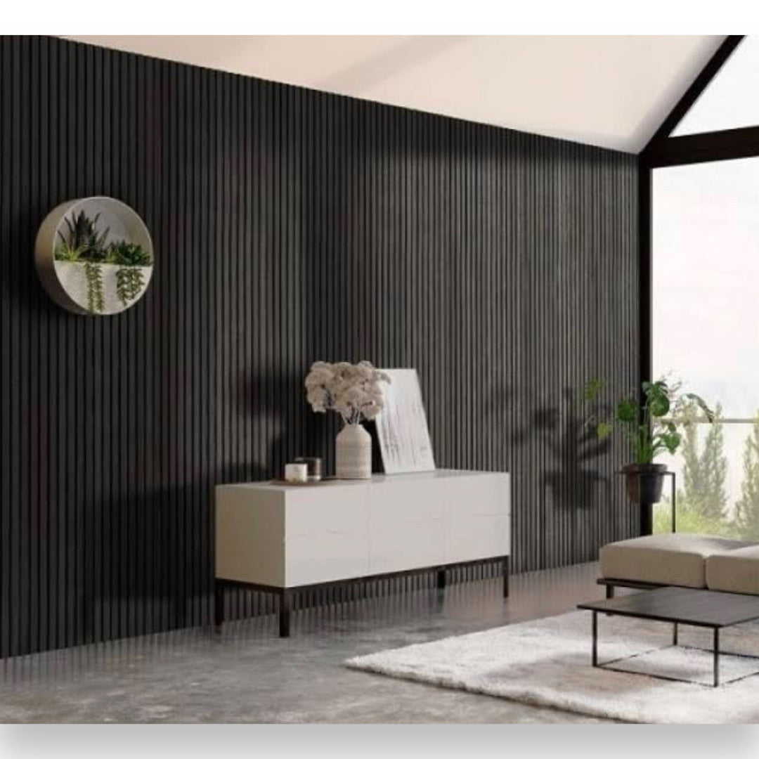 Rigi International - Black Ash Acoustic Wall Panel - 270 x 60 x 21 cm - 1 Piece