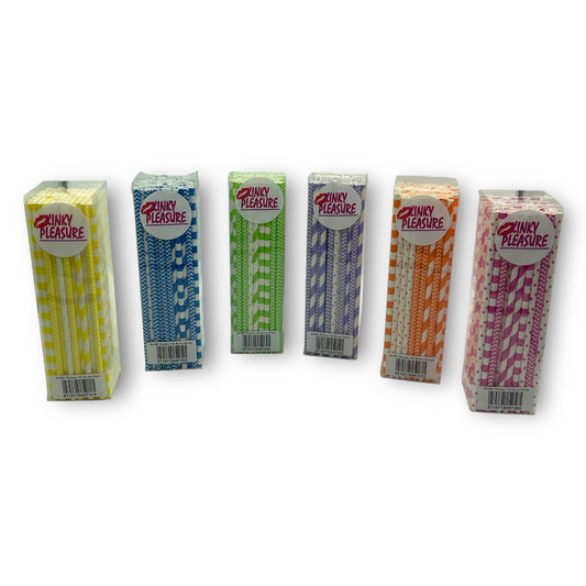 Timmy Toys - AC087 - Paper Straws - 100pcs - 6 Colours - 20,5 cm - 1 Piece