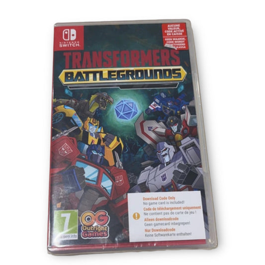 Nintendo Switch Game Transformers Battle Grounds DOWNLOAD CODE INSIDE.