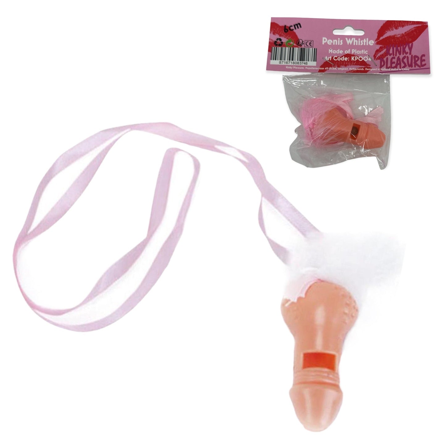 Kinky Pleasure - KP004 - Penis Whitle With Pink Feathers - 1 Piece