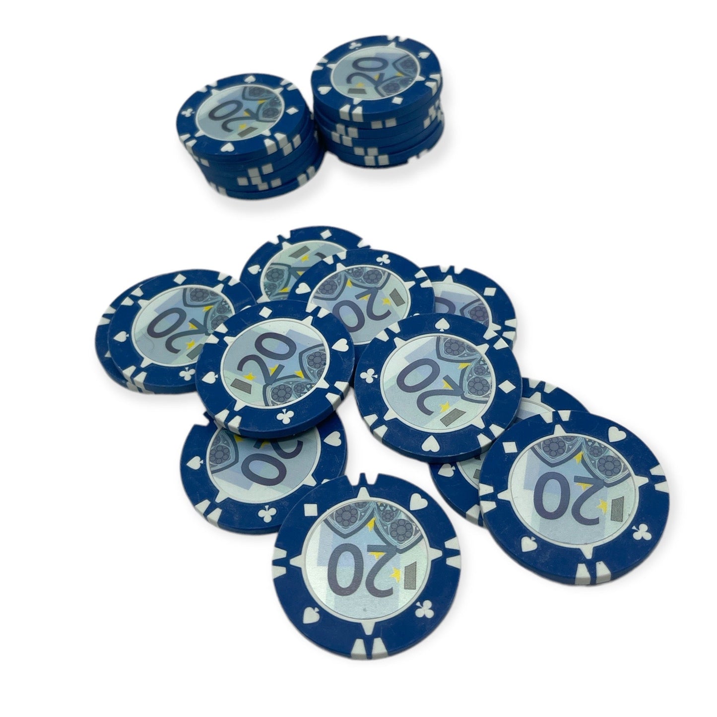 Timmy Toys - Poker Chips - € Money - 25pcs- 6 Models - 1 Piece