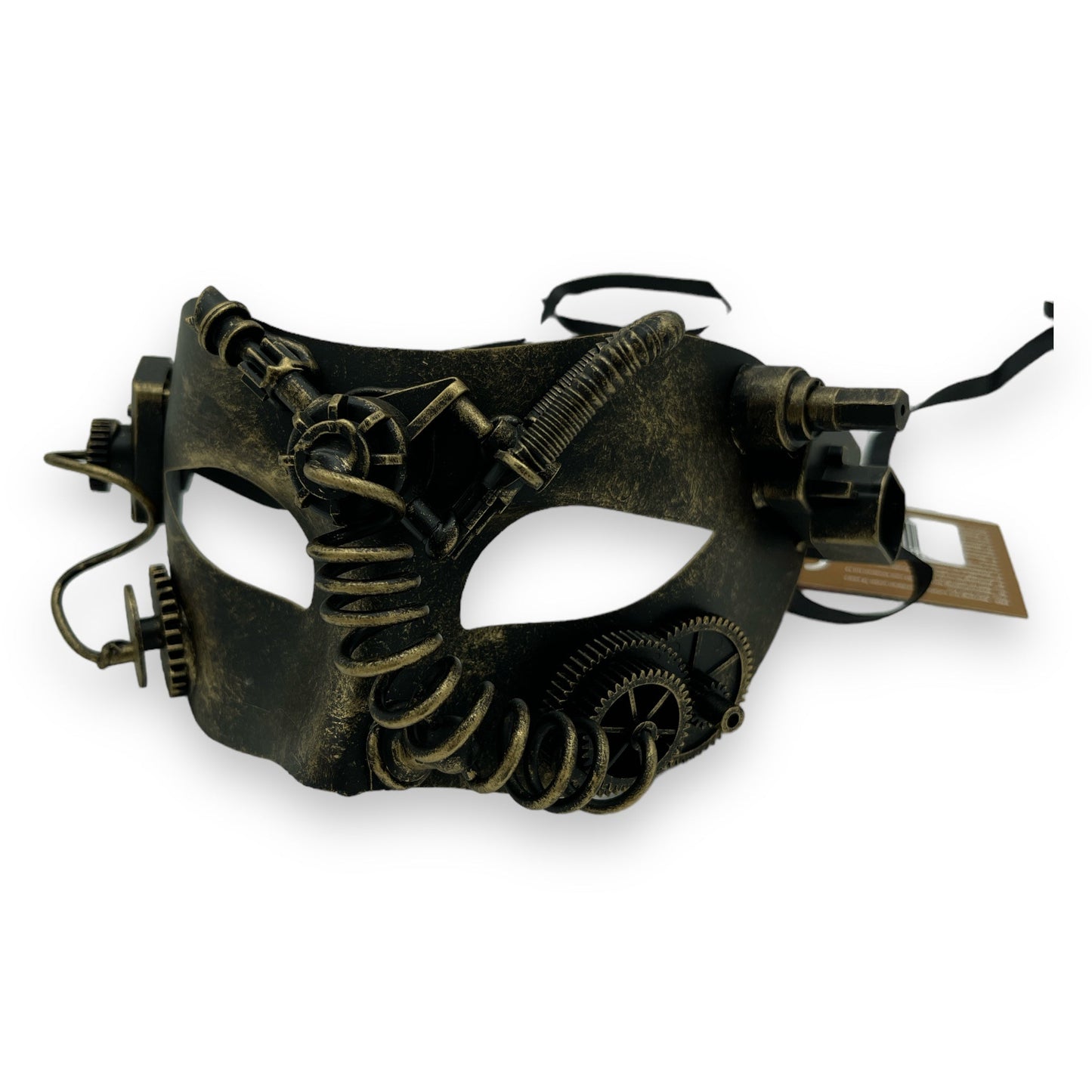 Kinky Pleasure - FT112 - Steampunk Mask Aaric - Gold - 1 Piece