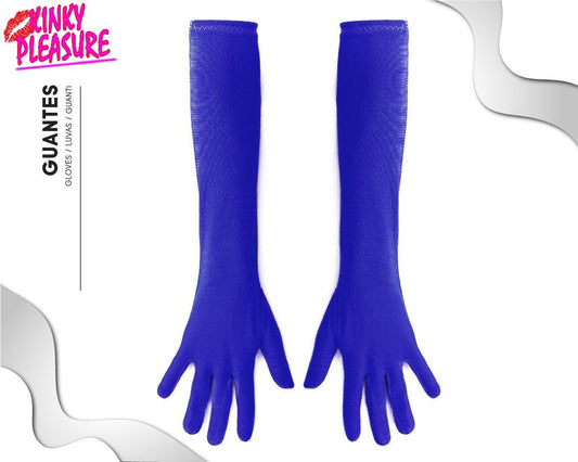 Kinky Pleasure - PL078 - Hand Gloves Long Soft - Blue