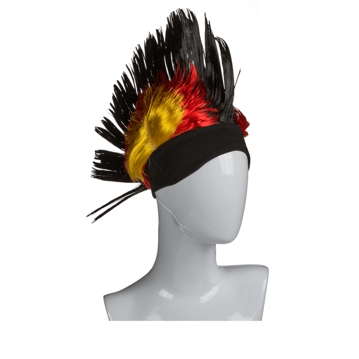 Kinky Pleasure - OB059 - Mohawk Iroquois Wig With German Flag Desing - 1 Piece