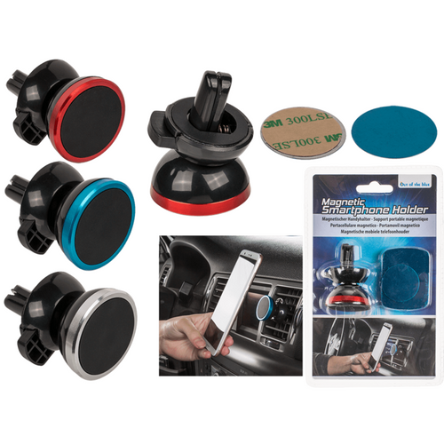 Timmy Toys - B043 - Magnetic Telephone Car Holder - 3 Colours