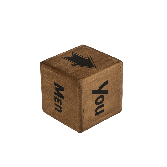 Timmy Toys - B035 - Beer Game Dice XXL - Made of Wood - 2pcs in box